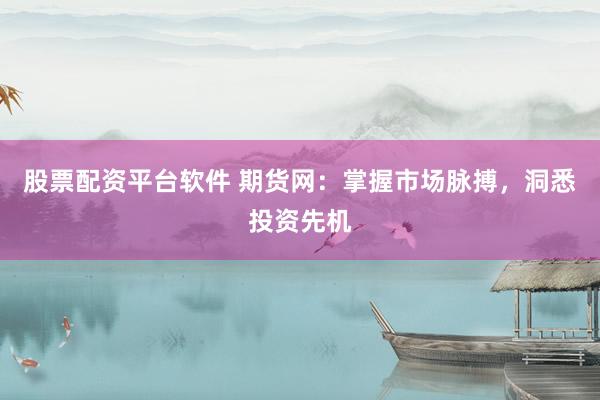 股票配資平臺(tái)軟件 期貨網(wǎng)：掌握市場(chǎng)脈搏，洞悉投資先機(jī)