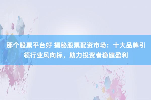 那個(gè)股票平臺(tái)好 揭秘股票配資市場(chǎng)：十大品牌引領(lǐng)行業(yè)風(fēng)向標(biāo)，助力投資者穩(wěn)健盈利